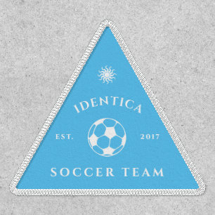 customizable SOCCER team triangle patch