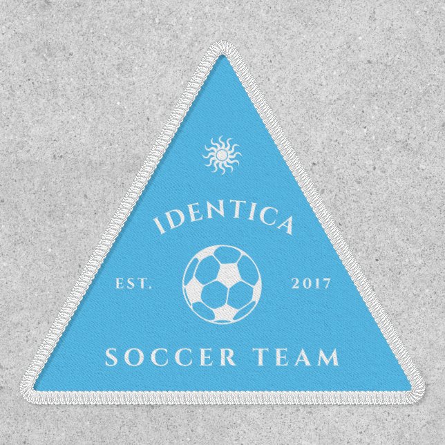 customizable SOCCER team triangle patch (Front)