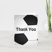 Customizable Soccer Thank You Cards Bulk or Buy 1