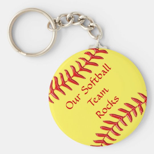 Customizable Softball Party Gifts Cheap Keychains
