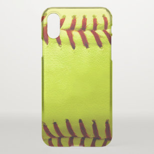 Customizable Softball Yellow iPhone X Case