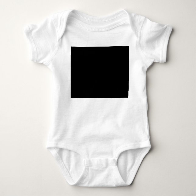 Customizable solid color baby bodysuit (Front)