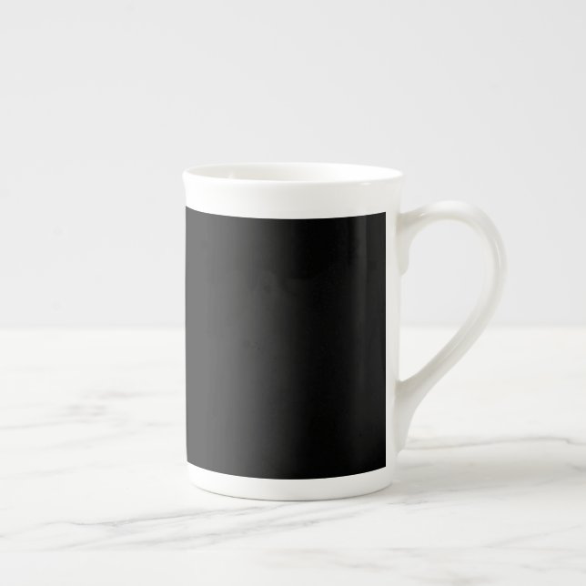Customizable solid color bone china mug (Right)