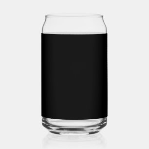 Customizable solid color can glass