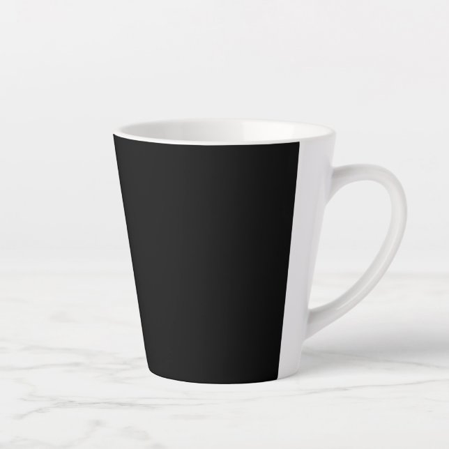 Customizable solid color latte mug (Right)