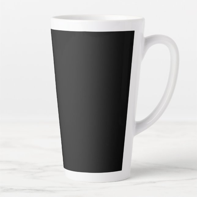 Customizable solid color latte mug (Right)