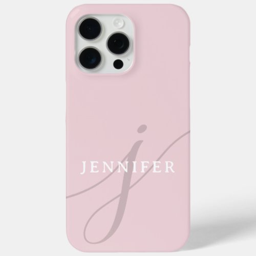  Customizable Solid Pastel Pink Color palette iPhone 15 Pro Max Case