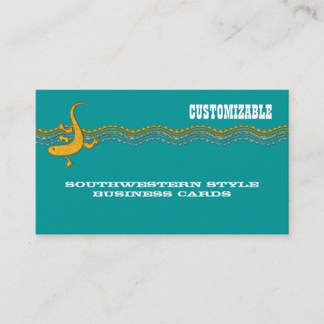 Customizable Southwestern Style Business Cards (Front)