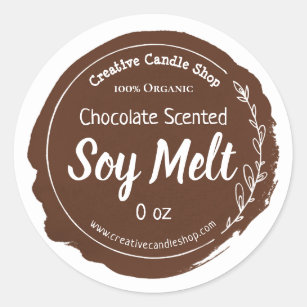 Customizable Soy Wax Melt Label Handmade Business