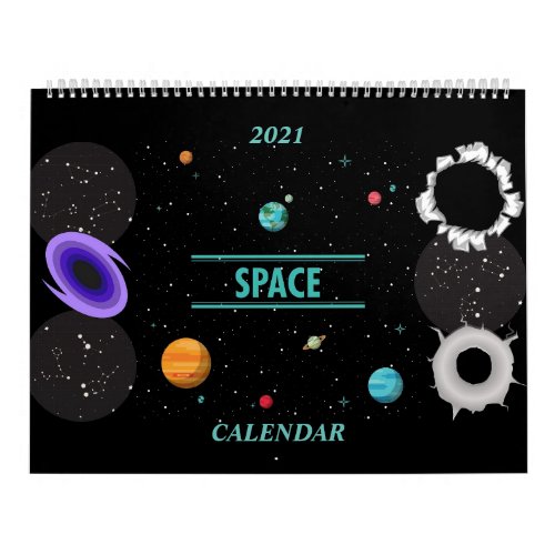 Customizable Space Calendar