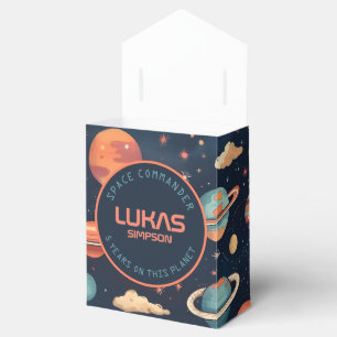 Customizable Space favor box - Add your text!