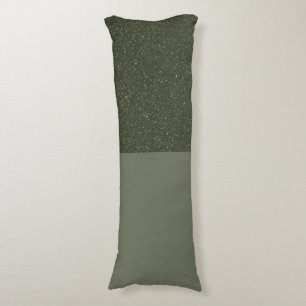 Customizable Speckled Moss Green Body Pillow