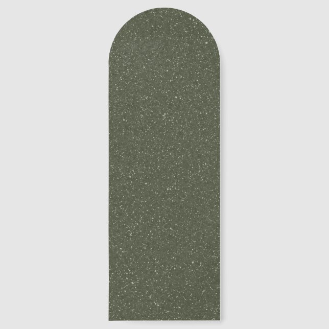 Customizable Speckled Moss Green Bookmark (Front)