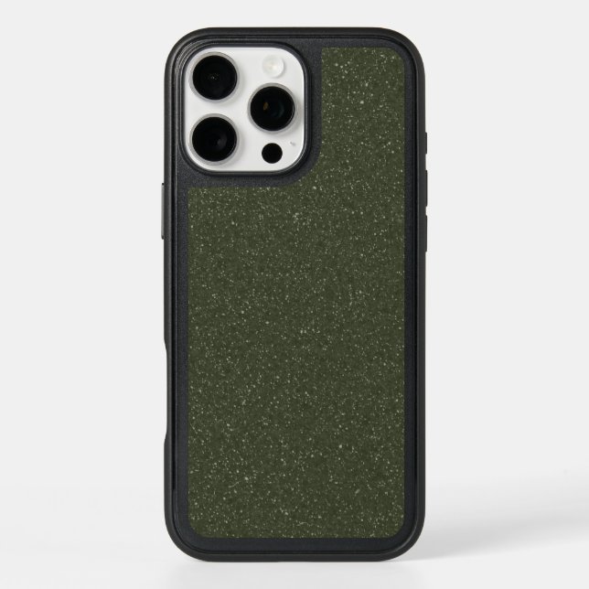 Customizable Speckled Moss Green iPhone Case (Back)