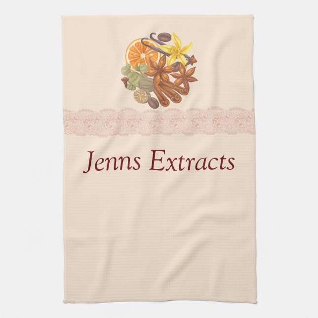 Customizable Spices and Seasonings and Extracts No Kitchen Towel (Vertical)