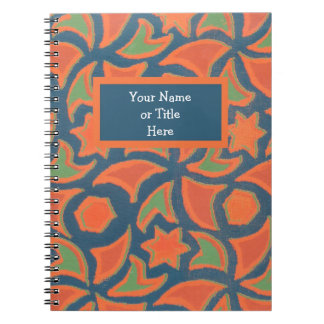 Customizable Spiral Notebook, Ethnic Design Notebook