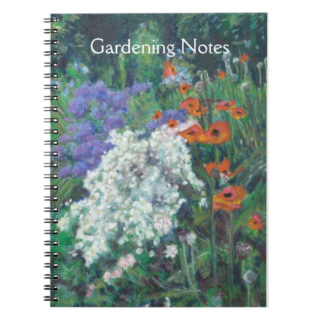 Customizable Spiral Notebook for a Gardener (Front)