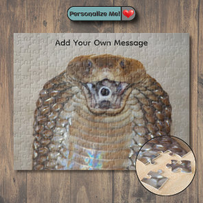Customizable Spitting Cobra (Venomous Snake) Jigsaw Puzzle