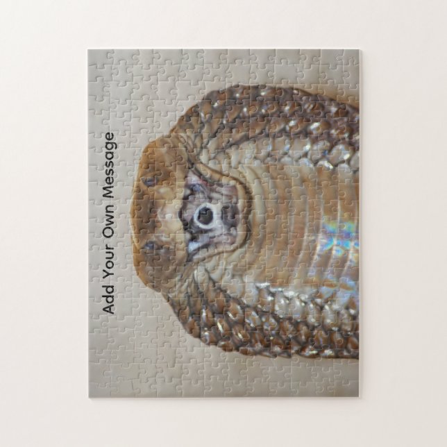 Customizable Spitting Cobra (Venomous Snake) Jigsaw Puzzle (Vertical)