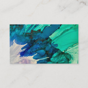 Customizable Splatter abstract business cards