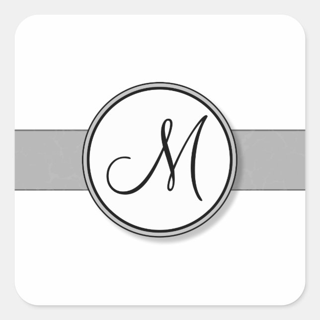 Customizable Split Monogram Seal Template (Front)
