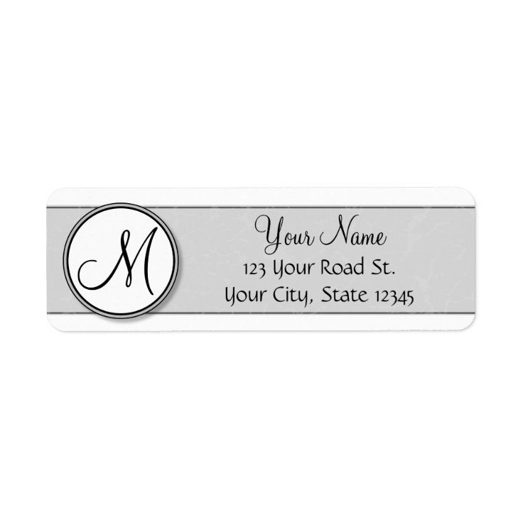 Customizable Split Monogram Seal Template Label Zazzle