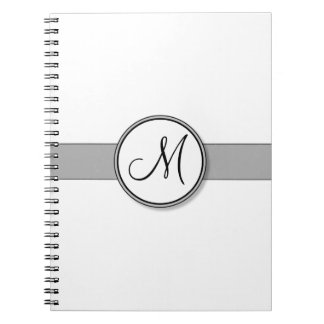 Customizable Split Monogram Seal Template Notebook