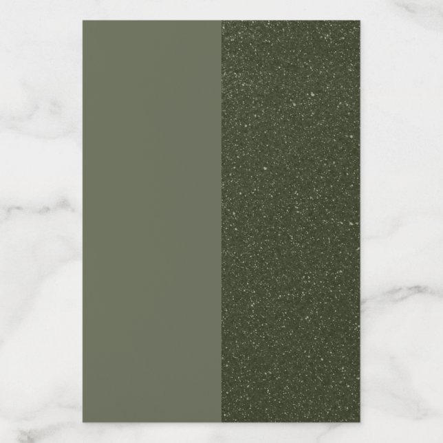Customizable Split Moss Green Envelope Liner (Design)