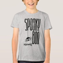 Customizable Spooky Boo Kids Halloween Shirt