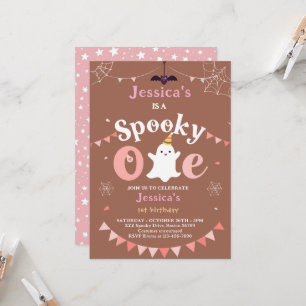 Customizable Spooky One Halloween First Birthday Invitation