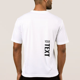 Customizable Sport Back Print Template Mens Modern T-Shirt