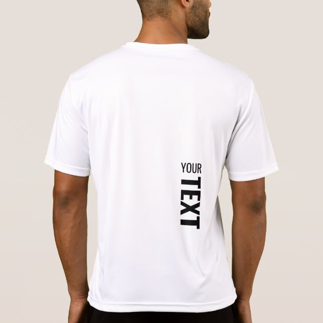 Customizable Sport Back Print Template Mens Modern T-Shirt (Back)
