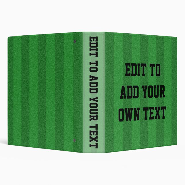 Customizable Sports Field Binder Photo Album (Background)