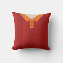 Customizable Sports Jersey Template Pillow, Soccer