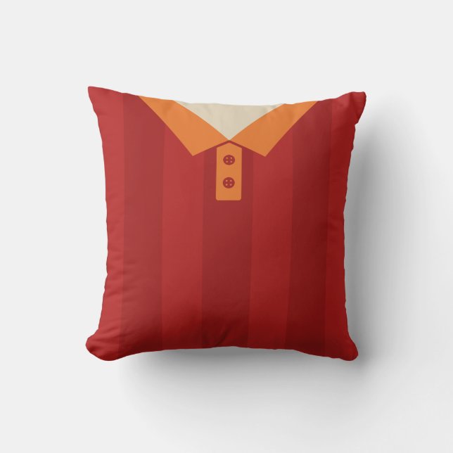 Customizable Sports Jersey Template Pillow, Soccer Throw Pillow (Front)