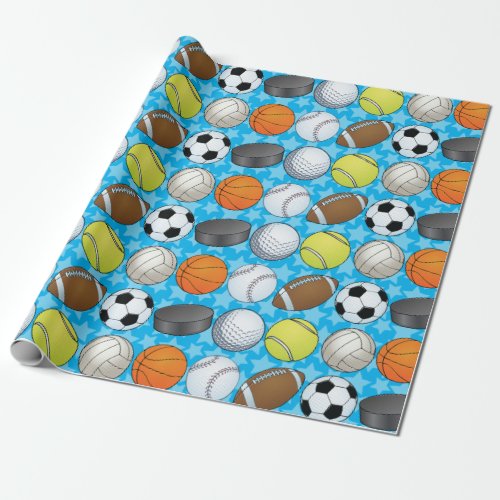 Customizable Sports Wrapping Paper