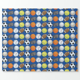 Customizable Sports Wrapping Paper | Zazzle