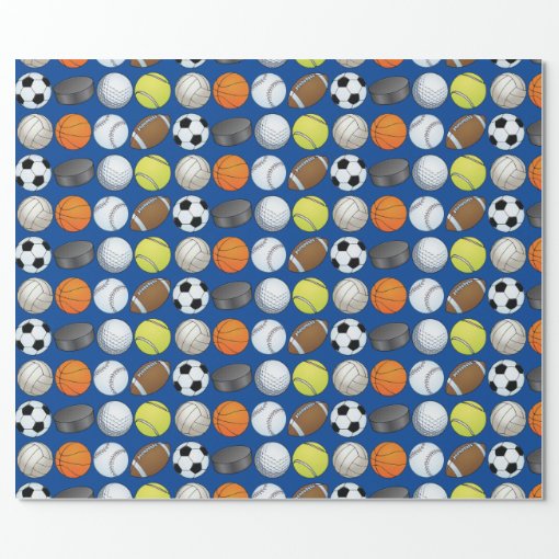 Customizable Sports Wrapping Paper | Zazzle