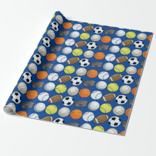 sports wrapping paper