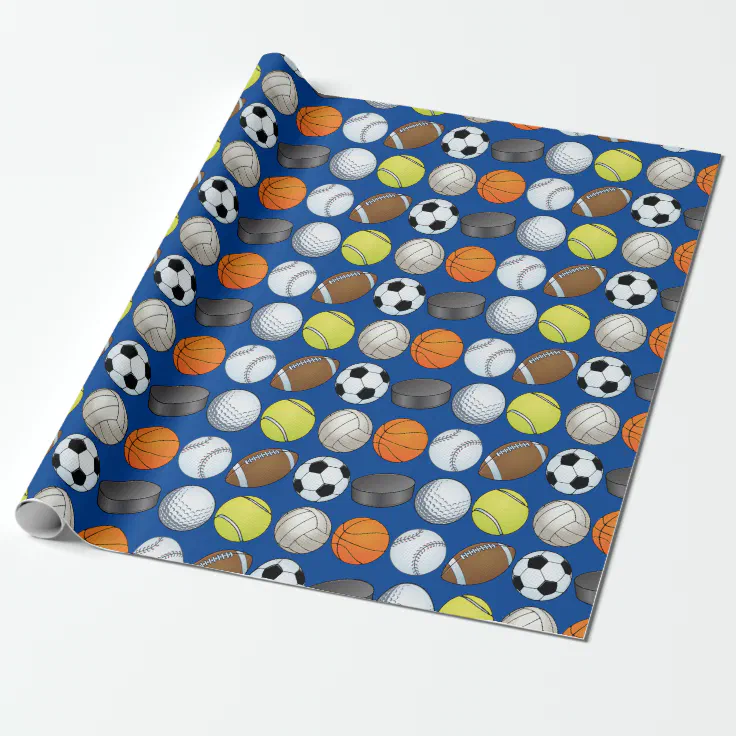 Customizable Sports Wrapping Paper Zazzle