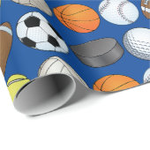 Customizable Sports Wrapping Paper (Roll Corner)