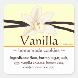 Customizable Square Vanilla Stickers