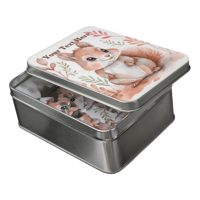 Customizable Squirrel Puzzle (Lid Open)
