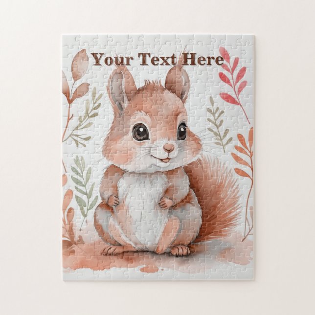Customizable Squirrel Puzzle (Vertical)