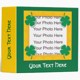 Customizable St. Patricks Day Album Binder
