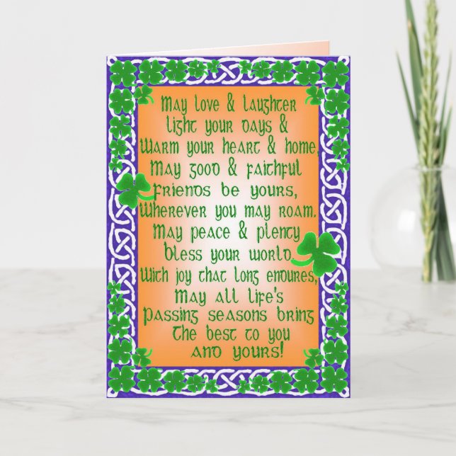 Customizable St. Patrick's Day Card (Front)