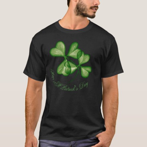Customizable St Patricks Day Shamrock Cool Vintage T_Shirt