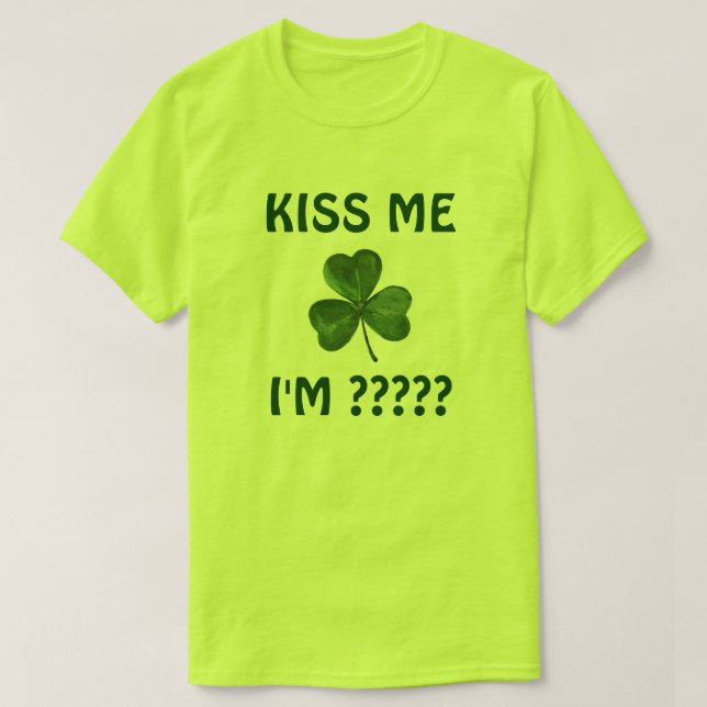 Customizable St. Patrick's Day T-Shirt (Design Front)