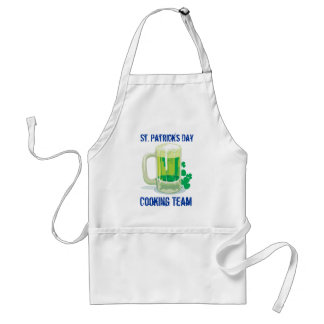 Customizable St. Patricks Drinking Team Adult Apron