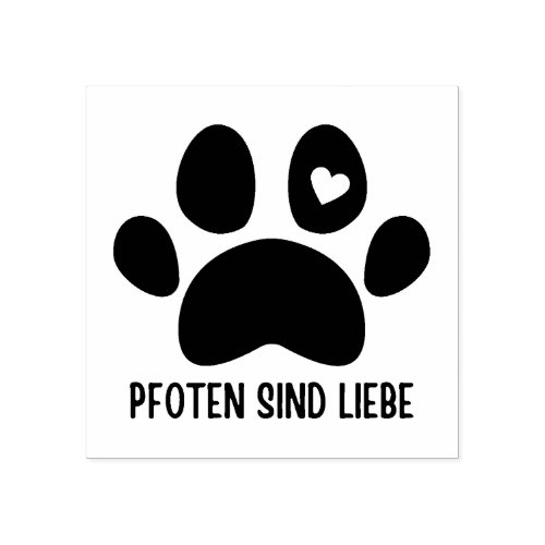 Customizable Stamp Pfoten sind Liebe